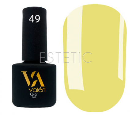 Гель-лак Valeri №049 (оливково-жовтий, емаль), 6 мл
