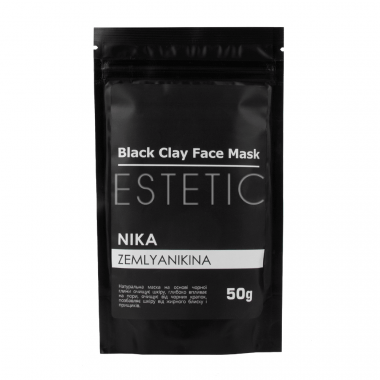 Nika Zemlyanikina Глиняна маска чорна для обличчя (від чорних цяток), 50 г