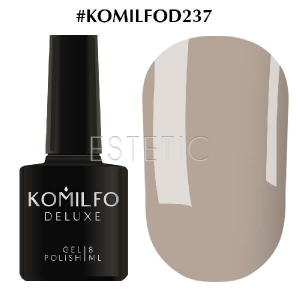 Гель-лак Komilfo Deluxe Series №D237 (сірий асфальт, емаль), 8 мл
