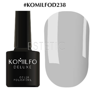 Гель-лак Komilfo Deluxe Series №D238 (трохи блакитно-сірий, емаль), 8 мл