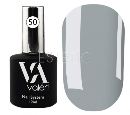 Valeri Base Color №050 - цветная база для гель-лака (насыщенный серый), 12 мл