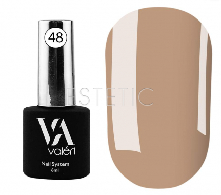 Valeri Base Color №048 - кольорова база для гель-лаку (какао),  6 мл