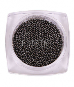 KOMILFO Бульйонки металеві Black Nickel (0,8 мм), 6 г