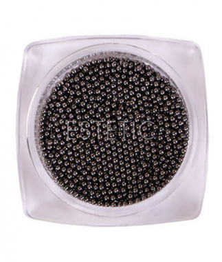 KOMILFO Бульйонки металеві Black Nickel (1,0 мм), 6 г