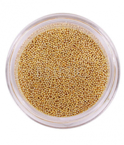 KOMILFO Бульонки металлические Gold (0,4 мм), 6 г