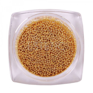 KOMILFO Бульонки металлические Gold (0,8 мм), 6 г