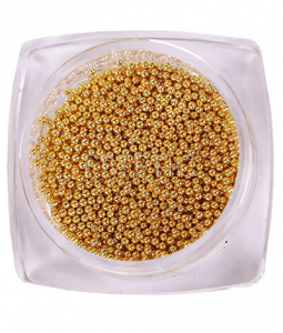 KOMILFO Бульонки металлические Gold (1,0 мм), 6 г