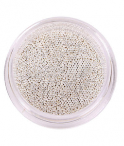 KOMILFO Бульонки металлические Silver (0,6 мм), 6 г