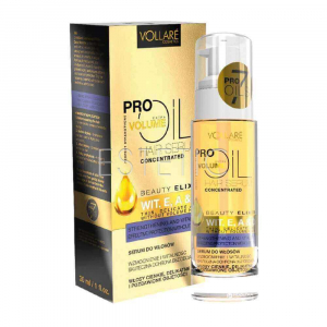 VOLLARE Witamin Е, А, D Hair Serum - Масло для тонких позбавлених об'єму волосся на основі оливкового масла + вітаміни, 30 мл