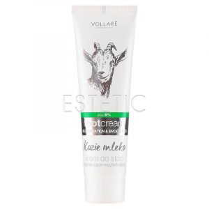 VOLLARE Goat's Milk Regenerating & Smoothing Foot Cream - Крем для ног восстанавливающий и разглаживающий (козиное молоко), 100 мл
