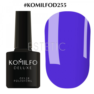 Гель-лак Komilfo Deluxe Series №D255 (насичений лазурний, емаль), 8 мл