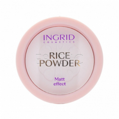 Ingrid Cosmetics Professional Rice Powder - Пудра компактна матова рисова, 10 г
