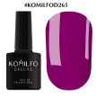 Гель-лак Komilfo Deluxe Series №D265 (пурпурная фуксия, эмаль), 8 мл