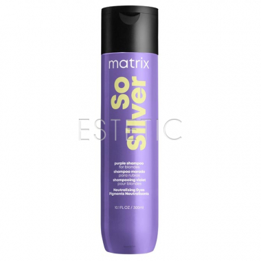 MATRIX Total Results Color Style So Silver Shampoo - Шампунь против желтизны волос, 300 мл