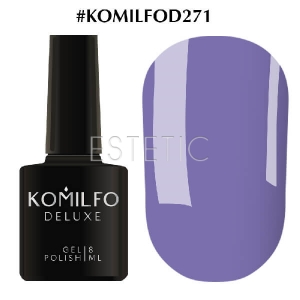 Гель-лак Komilfo Deluxe Series №D271 (синьо-лавандовий, емаль), 8 мл