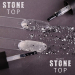 Фото 3 - Komilfo No Wipe Matte Top Stone - матовий закріплювач без липкого шару з чорно-білими елементами, 8 мл