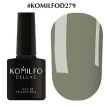 Гель-лак Komilfo Deluxe Series №D279 (темная оливка, эмаль), 8 мл