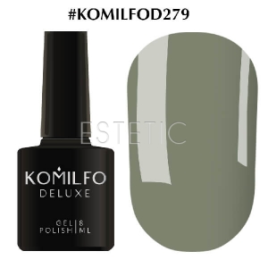 Гель-лак Komilfo Deluxe Series №D279 (темна оливка, емаль), 8 мл