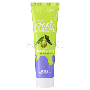 VOLLARE Ultra Nutrition Oile&Urea Foot Cream - Крем живильний та охолодний для ніг, 100 мл