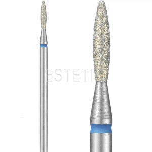 Фреза Пламя закругленное (тупое) 2,1 мм алмазная GOLD синяя 243X.524.021Q GLprof 