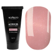 Акрил-гель Komilfo Acryl Gel №007 Nude Glitter (ніжно-рожевий, з мікроблиском), 30 г 