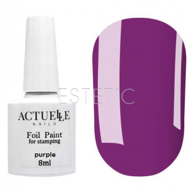 Actuelle Nails Лак-фарба для стемпінгу Purple (фіолетовий) ,8 мл