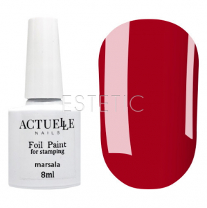 Actuelle Nails Лак-фарба для стемпінгу Marsala (марсала), 8 мл
