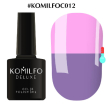 Гель-лак Komilfo DeLuxe Termo №C012 (светло-сиреневый, при нагревании - лилово-розовый), 8 мл