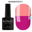 Гель-лак Komilfo DeLuxe Termo №C013 (яскраво-рожевий, при нагріванні - приглушений персиково-рожевий), 8 мл