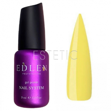 Edlen Professional French Rubber Base №045 - Камуфлирующая база для гель-лака (горчичный), 9 мл