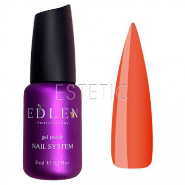 Edlen Professional French Rubber Base №048 - Камуфлирующая база для гель-лака (оранжевый), 9 мл