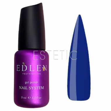 Edlen Professional French Rubber Base №053 - Камуфлирующая база для гель-лака (синий электрик), 9 мл
