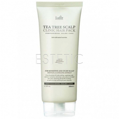 La'dor Tea Tree Scalp Clinic Hair Pack - Маска очищающая для кожи головы с экстрактом чайного дерева, 200 мл
