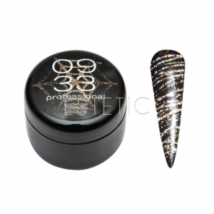 0933 Professional Spider gel №6 (Gold) - Светоотражающий гель-паутинка (золотой), 5 мл