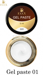 F.O.X Gel Paste №001 - гель-паста (белый), 5 мл