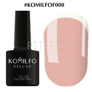 Гель-лак Komilfo French Collection №F008 (светлый пастельно-розовый, с легким шиммером, для френча), 8 мл