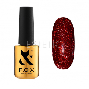 Гель-лак F.O.X Masha Efrosinina New Year Collection ME-040 (червоний, світловідбиваючий), 7 мл