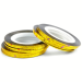 Фото 1 - mART Лента для дизайна ногтей золото голографик, 1 мм