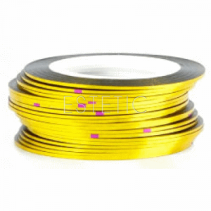 mART Стрічка для дизайну нігтів світле золото, 1 мм