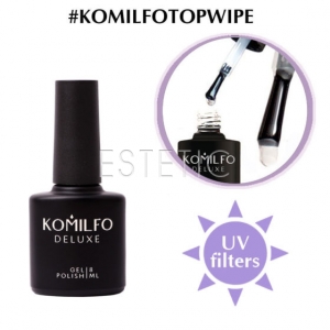 Komilfo Wipe Top Coat - закріплювач для гель-лаку з липким шаром,  8 мл
