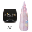 Edlen Professional Base Potal №057 - Камуфлююча база для гель-лаку (ніжно-рожевий з кольоровими хлоп'ями поталі), 30 мл