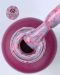 Фото 4 - Edlen Professional Base Potal №062 - Камуфлююча база для гель-лаку (рожевий з рожевими хлоп'ями поталі), 30 мл