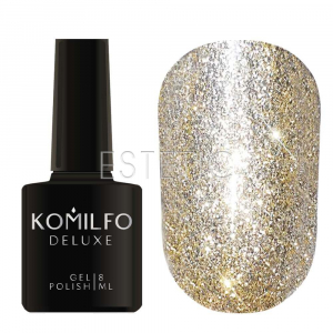 KOMILFO Гель-лак Liquid Glam Gel №GG003 (золотистий), 8 мл