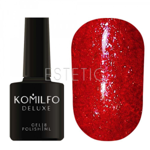 KOMILFO Гель-лак Liquid Glam Gel №GG013 (червоний), 8 мл