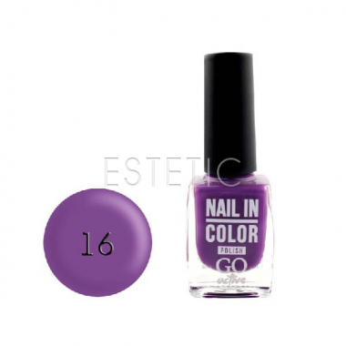Лак для ногтей Go Active Nail Polish Nail in Color №16 (фиолетовый), 10 мл
