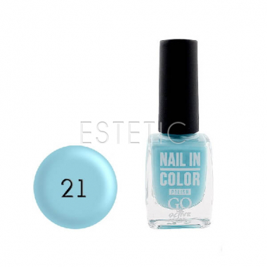 Лак для ногтей Go Active Nail Polish Nail in Color №21 (голубой), 10 мл
