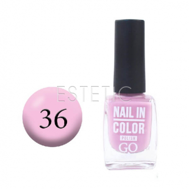 Лак для нігтів Go Active Nail Polish Nail in Color №36 (весняний рожевий), 10 мл 