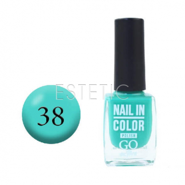 Лак для ногтей Go Active Nail Polish Nail in Color №38 (мятная бирюза), 10 мл