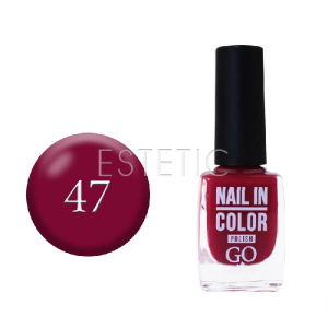 Лак для ногтей Go Active Nail Polish Nail in Color №47 (бордо), 10 мл