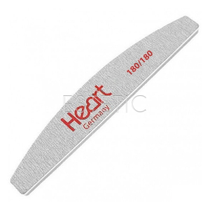 Heart Пилка-баф для нігтів Half 180/180, півколо